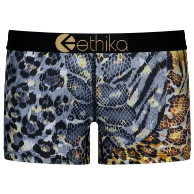 Ethika Golden Twist Staple Underwear Dames Leopard | NL327HQNK