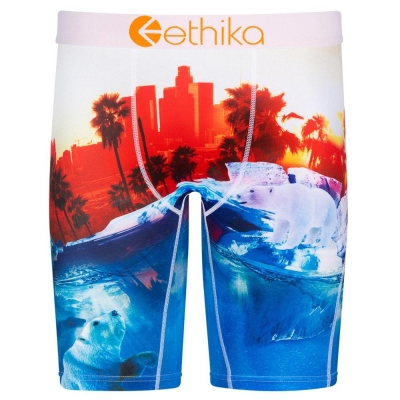 Ethika Polar World Staple Underwear Heren Blauw Rood | NL039QCRW