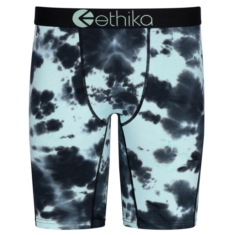 Ethika Lightning Dye Staple Underwear Heren Zwart Turquoise | NL580YWRP