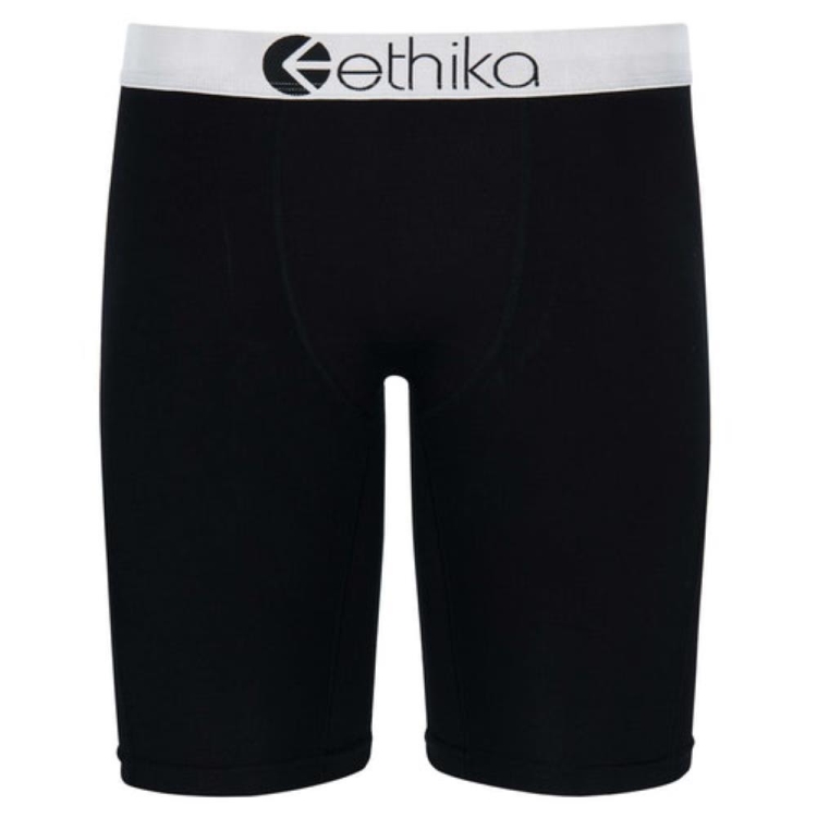 Ethika Premium Modal Silver Lurex Staple Underwear Heren Zwart | NL235OLQF